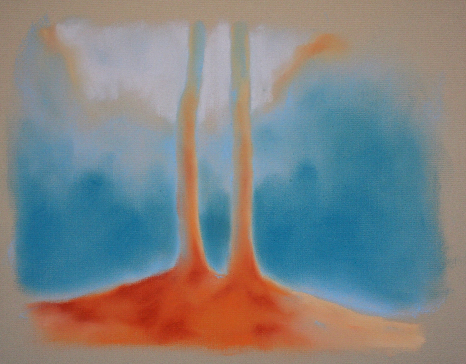Forest - an original pastel drawing