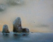 Seascape - an original pastel drawing