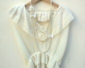 Pearl Necklace - Carrie Bradshaw Inspired Triple Cream Pearl Necklace