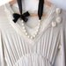 Carrie Necklace - Sex And The City Necklace -Carrie Bradshaw  Inspired Pearl Necklace In Black Satin  Ribbon