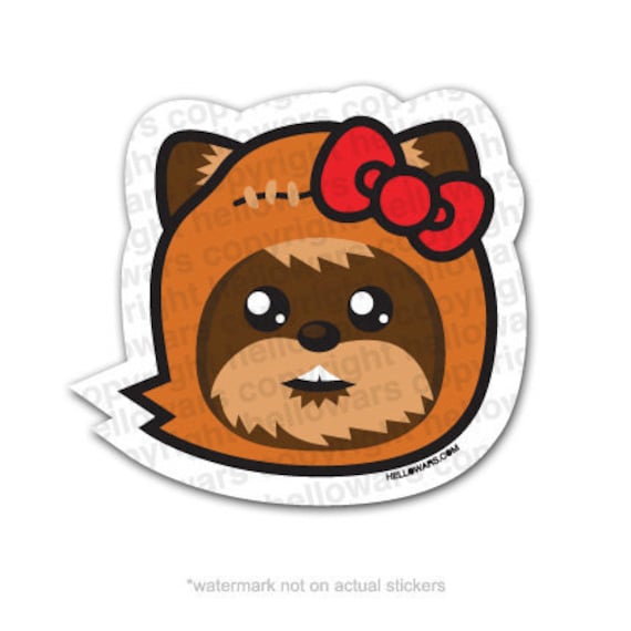 Ewoky Kitty Sticker