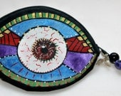 Hand Painted Eyeball Coin Purse - Francis