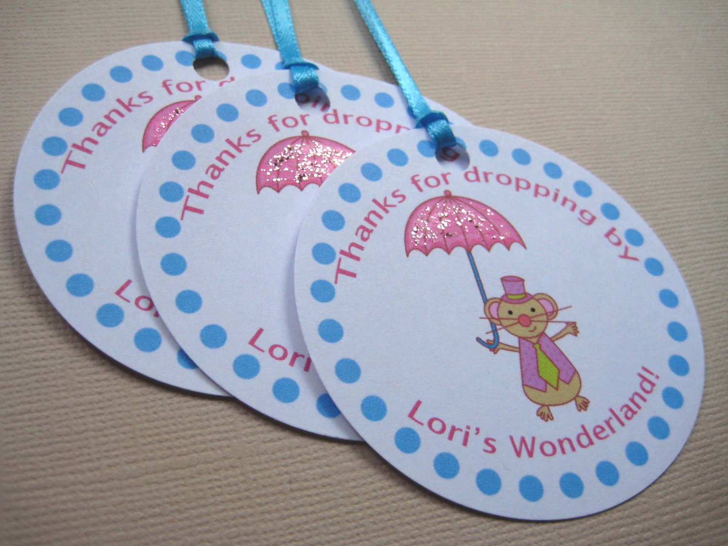 My Little Tea Party...Personalized Wonderland Party Favor Tags Il_170x135