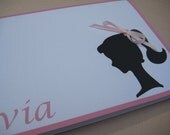 Barbie Inspired Silhouette...Customized Note Cards Il_170x135