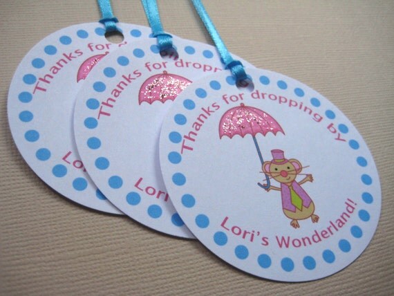 My Little Tea Party...Personalized Wonderland Party Favor Tags Il_570xn