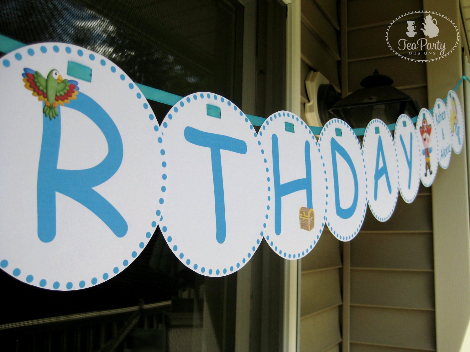 Treasure Cove...Customized Mermaid and Pirate Birthday Party Banner Il_570xn