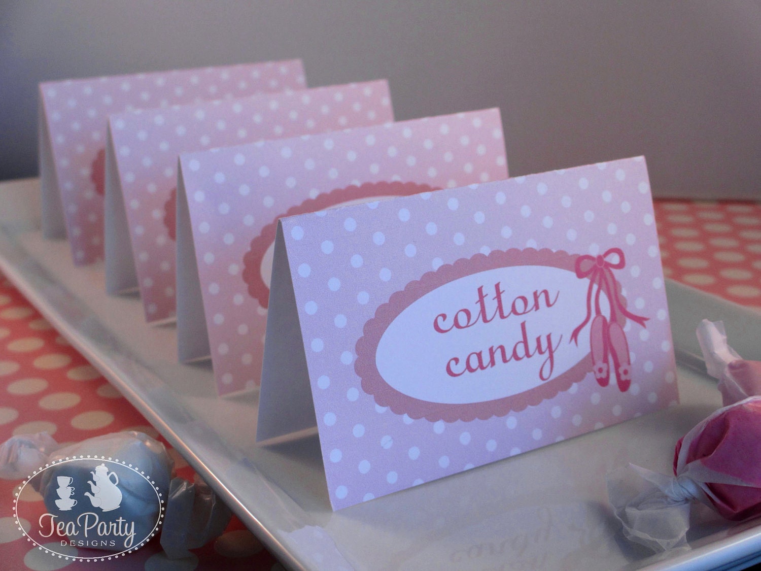 My Little Ballerina...Customized Party Tent Place Cards Il_570xn