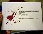 Letterpress Halloween Invitations