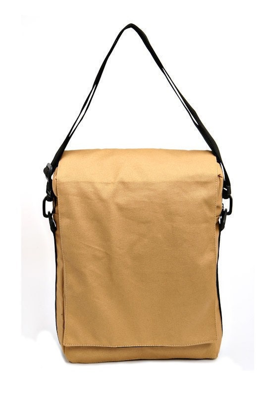 Niko - Camel Padded Laptop Bag - Messenger and Backpack