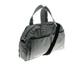 Metallic Grey  Padded Laptop - Messenger Bag -  Backpack - Overnight Bag - Neo in PVC