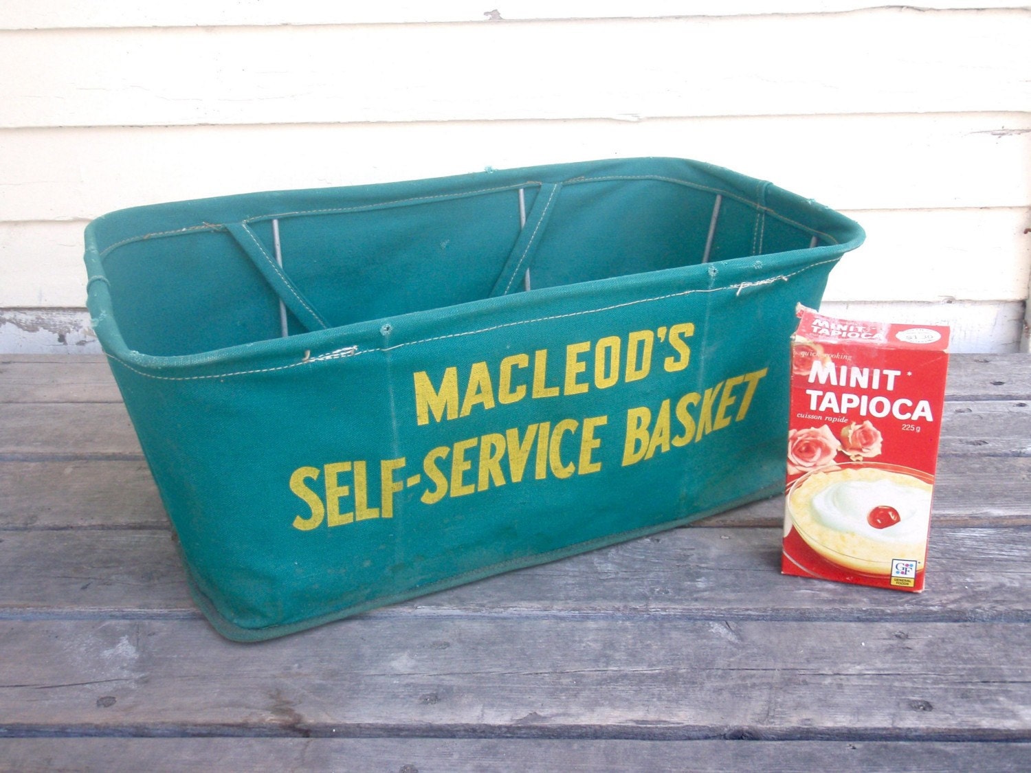 RESERVED FOR A. Canvas Shopping Basket