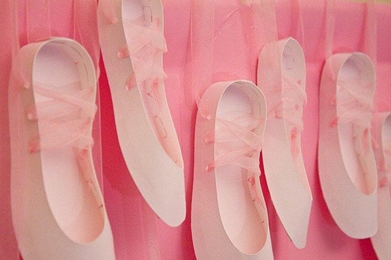 BALLET SHOES - Printable Party Décor PDF Il_570xn