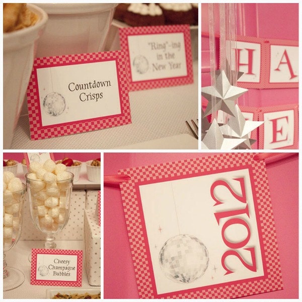LOUNGY NEW YEAR Collection - Printable New Year's Eve Decor