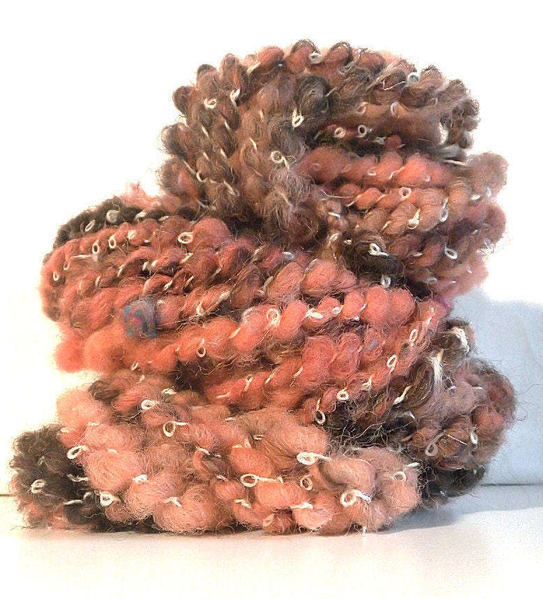 CLEARANCE  Corespun Coily Shetland Sari Super Bulky  Art Yarn
