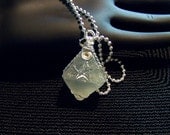 Fluorite Pyramid Pendant with Crystal Star
