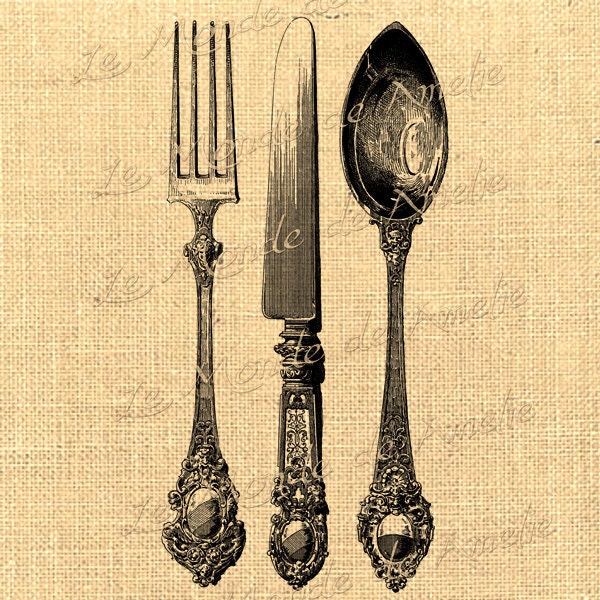 Vintage Spoon Illustration