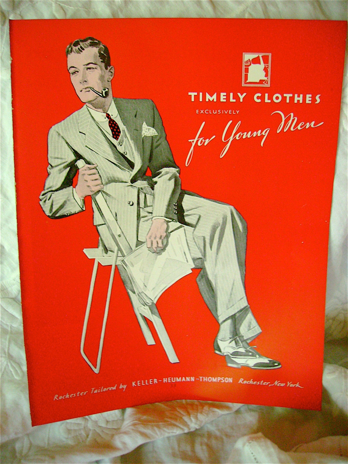 SaLE - Esquire Apparel Arts Menswear Ad from 1934 - 2 sided