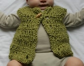 Fall Crochet Sweater Vest Pattern for 3-6 Month Old