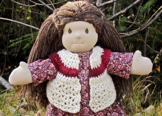 Crochet Vest Pattern for a Waldorf Doll or American Doll