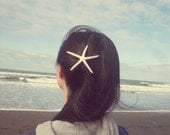 Large Starfish Barrette - Starfish Hair Clip - Starfish Hair Accessories - Nautical Hair Accessories Cute Adorable Elegant Whimsical Dreamy