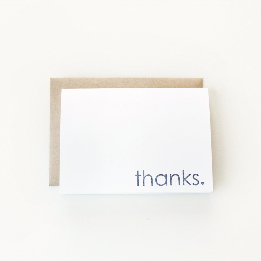 Thanks Folded Card