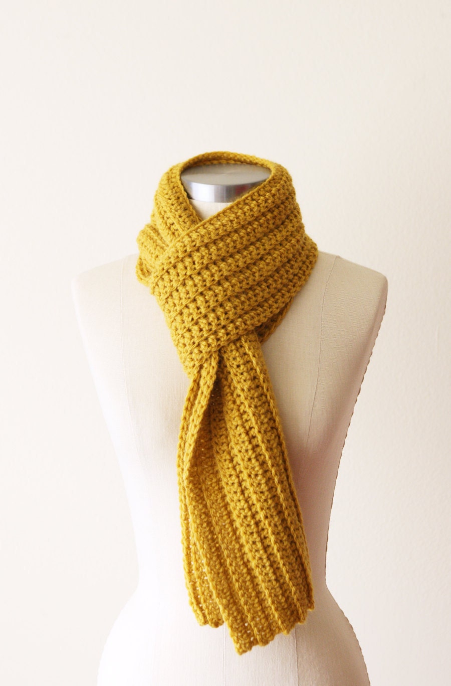 Casual Scarf in Honey Mustard