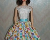 Handmade Barbie clothes - jelly bean dress
