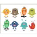 Nursery Art  Monster Mash Printable 8 x 10  Art SALE