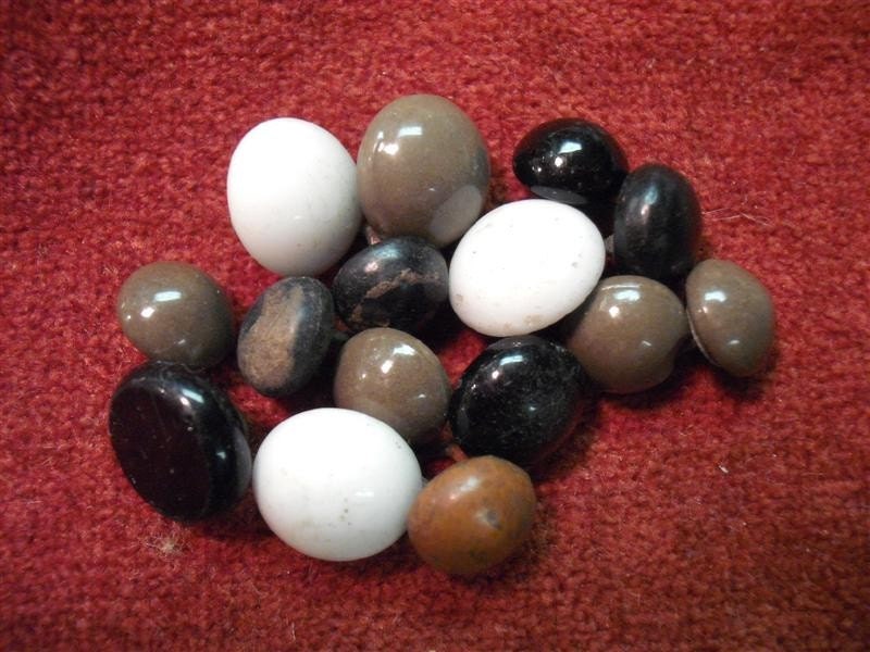 Vintage Shoe Buttons - Tiny - Button Button Who's Got the Button