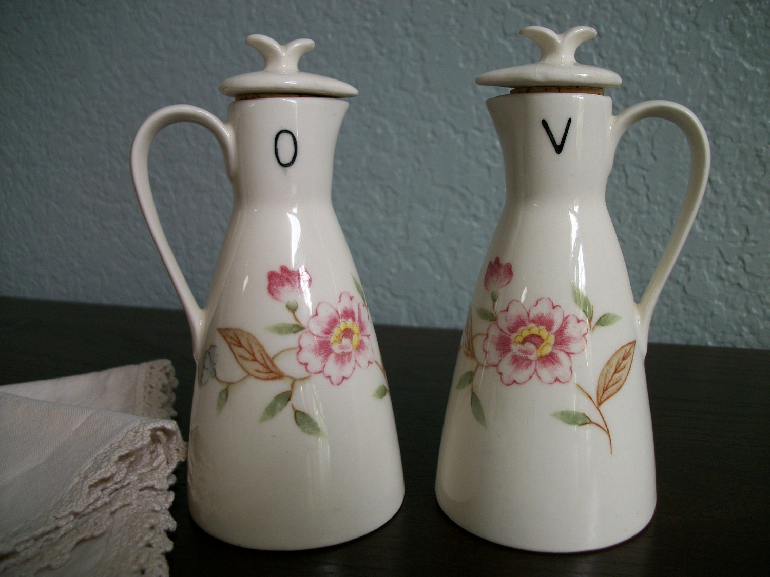 Vintage Symco Ware Japan Oil and Vinegar Cruet Set - Treasury Item