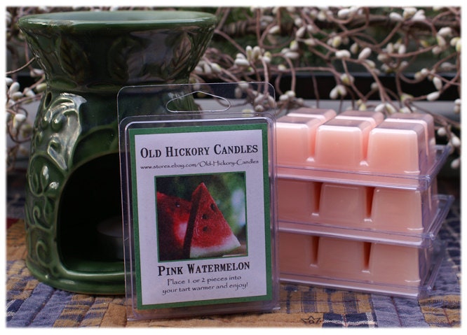 Pink Watermelon Clamshell Breakaway Candle Tarts oldhickorycandles