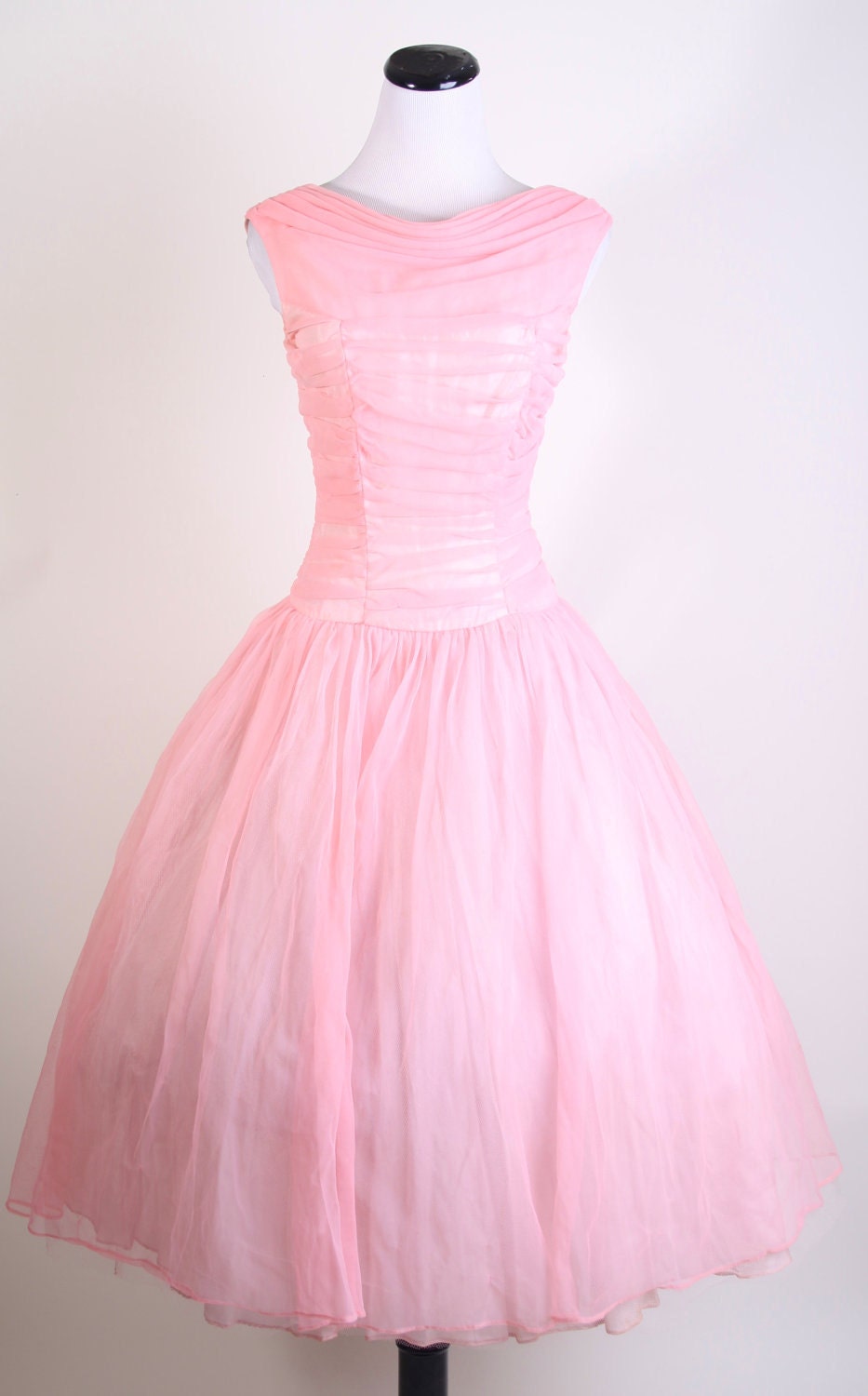 1950s Dress / 1950s Cocktail Dress / Cocktail Dress / Party Dress / Pink / Wedding Dress / Bombshell / Pinup / Mad Men Dress /  / 0954