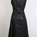 Evening Gown / Vintage Lace / Metallic / Long Dress / Black Dress / Mad Men / Couture / Illusion Lace / 1095