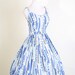 1950s Cotton Dress - Mad Men Dress - Dress - Floral Print - Summer Fashion - 1051