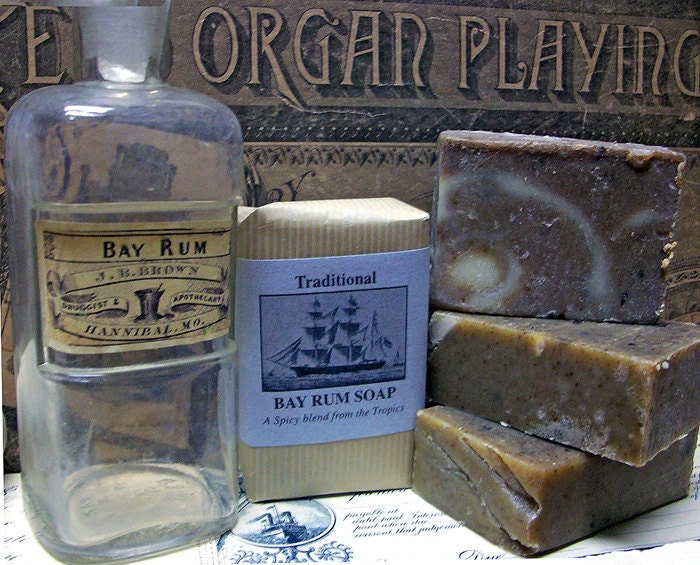 BAY RUM Soap Handcrafted Spicey Scent Great STOCKING Stuffer