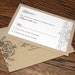 Vintage Swirl Flourish Wedding Invitation Suite - SAMPLE