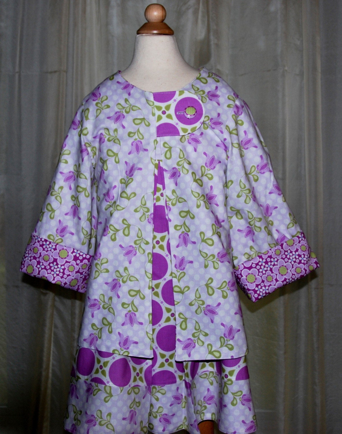 Reversible Jumper and Swing Jacket. Custom Only. Jacket sizes 2T-10\/12. Dress 6\/7-10\/12