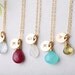 Bridesmaid gifts,set of 13,custom initial and birthstone,Gold filled,wedding jewelry,Monogram jewelry,custom