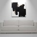 Black and White / 30x30 / Original Abstract Painting / Lacoste