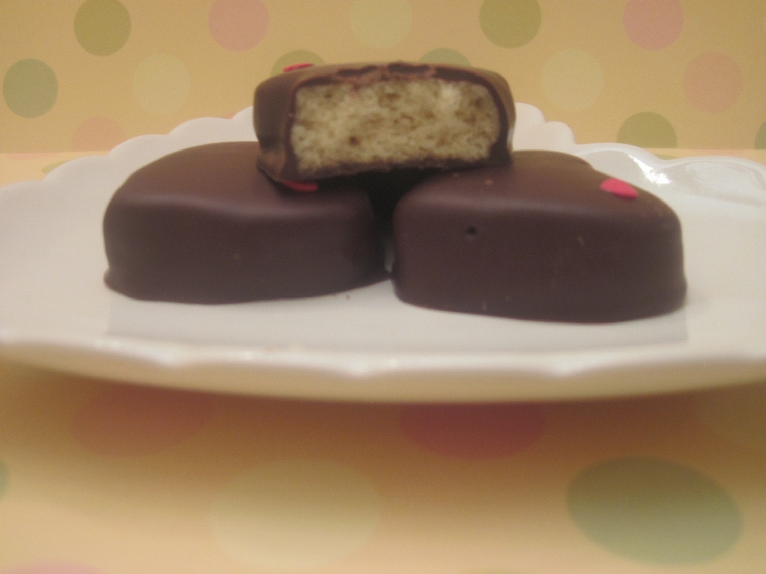 Chocolate Sugar Cookie Heart Bites