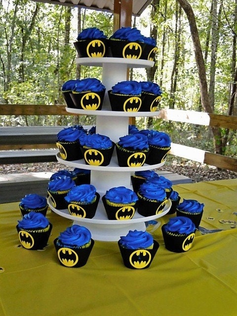 Batman Birthday Cupcake Wrappers