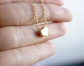 Tiny Gold Heart Necklace
