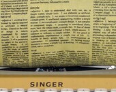 Newsprint Pillow Cover in Chartreuse