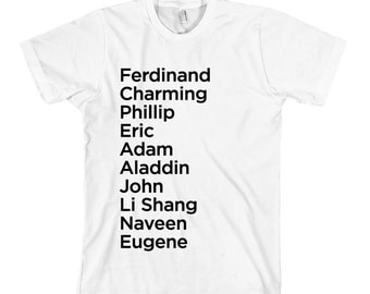 Prince Names T-Shirt - American Apparel Unisex Sizes S, M, L, XL - Custom Color