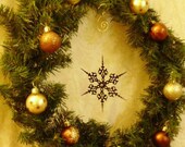 SILVER or BLACK Kuroyuki- Steampunk Clock Hand Holiday Ornament