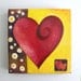 Romantic Art, MODERN ART HEART, 5x5 Oil on Canvas, Art for small spaces, great for your valentine