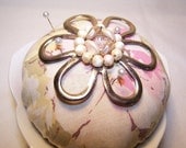 Pin Cushion Reclaimed from Vintage Bowl