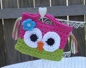 Girls Owl Purse -- Made to Order