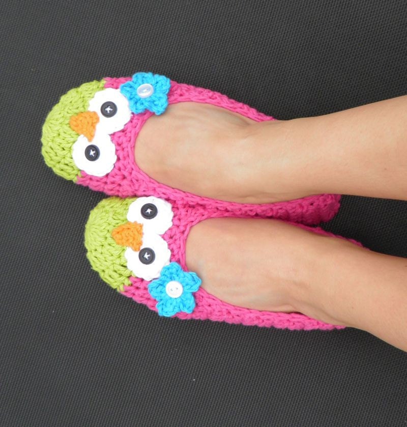 WOMENS Owl Ballet Slippers -- Custom Made to Order