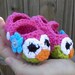BABY Owl Mary Janes -- Baby Toddler -- Custom Made to Order Slippers